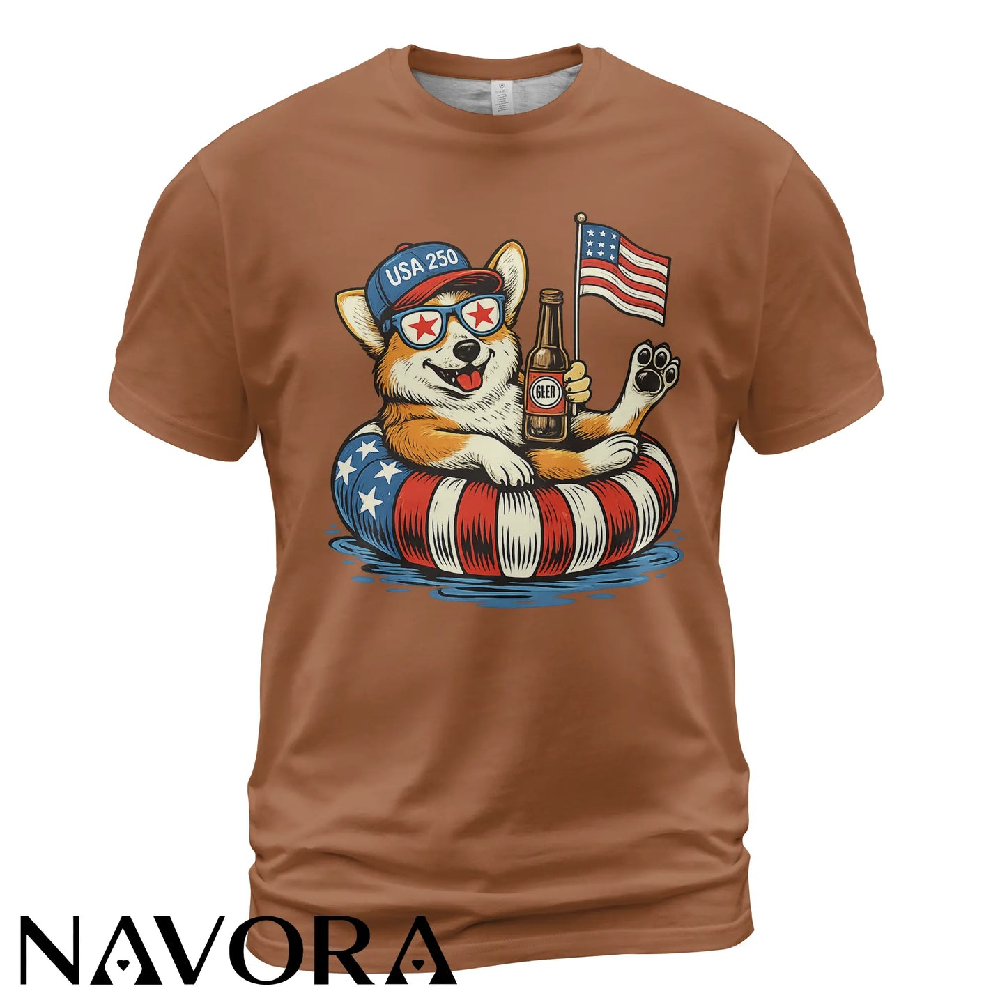 Corgi T-Shirt USA 250 – Funny 4th of July Independence Day Shirt