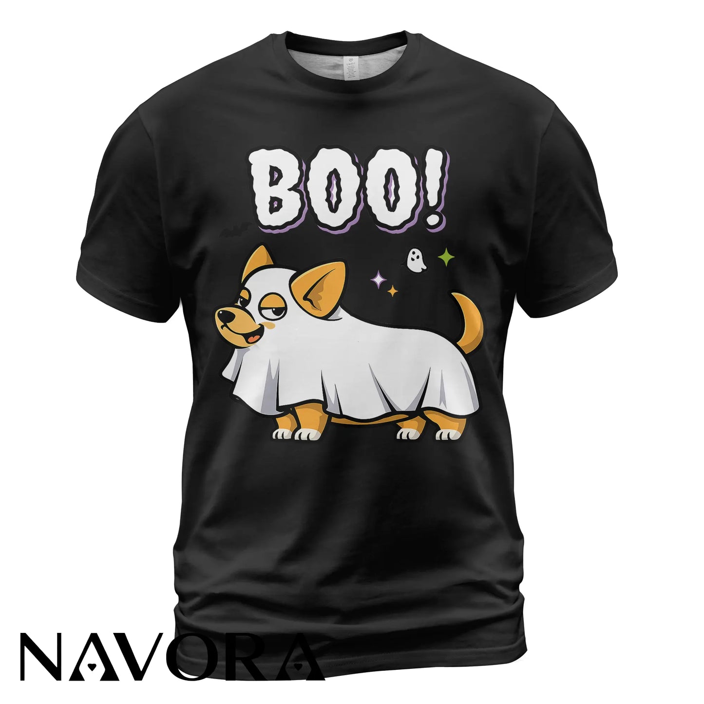 Corgi T-Shirt – Funny Halloween Boo Ghost Corgi Shirt