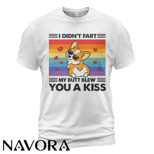 Funny Corgi T-Shirt Cute Rainbow Dog Graphic Tee