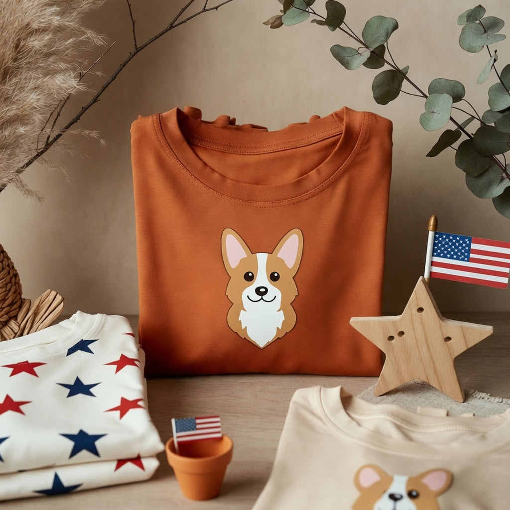 Corgi 4th of July Shirts & Decor