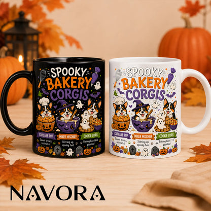 Spooky Bakery Corgi Halloween Mug – Cute Dog Gift