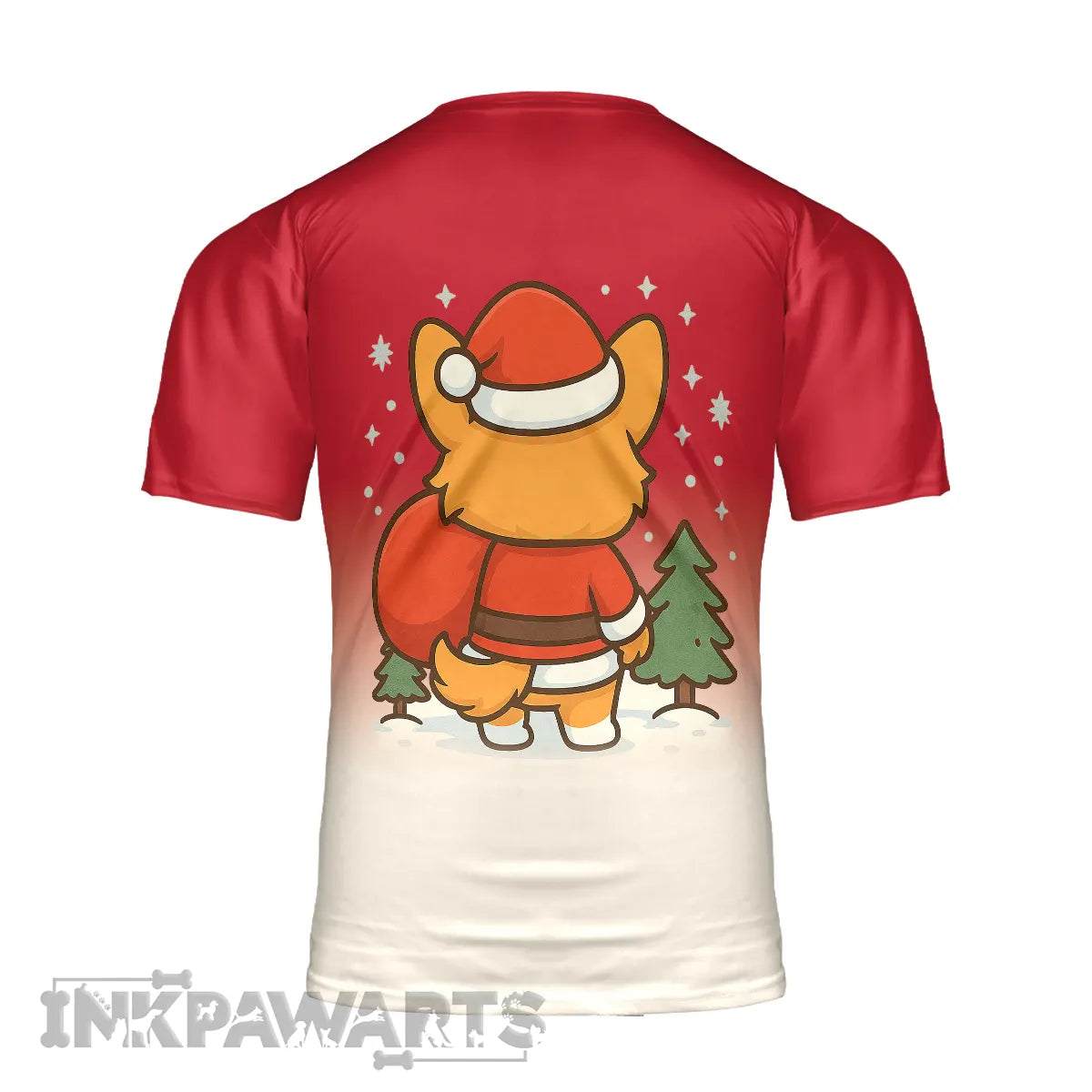 Corgi Christmas T-Shirt Cute Santa Paws Holiday Dog Tee