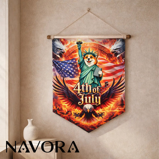 Corgi Pennant Banner – 4th of July Independence Day