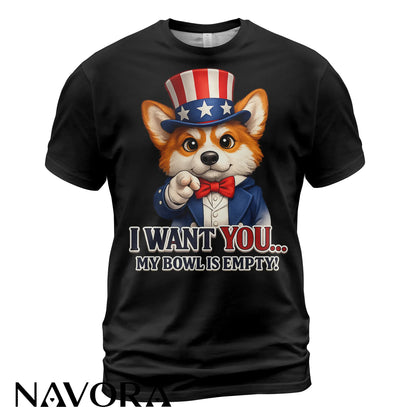 Corgi T-Shirt 4th of July – Funny Independence Day Dog Lover Shirt