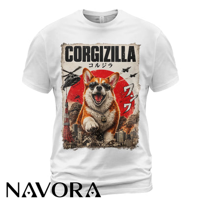 Corgi T-Shirt Corgizilla