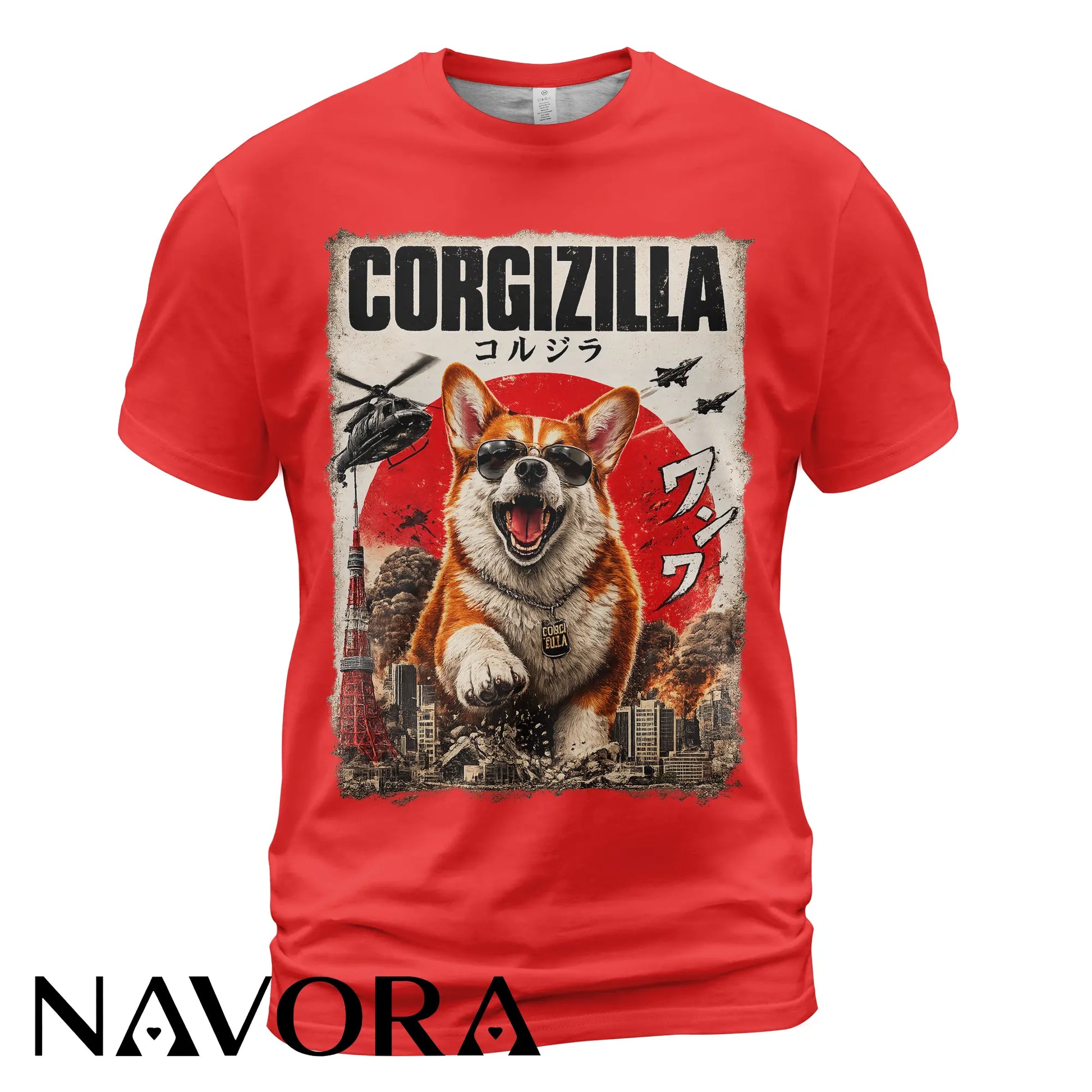 Corgi T-Shirt Corgizilla