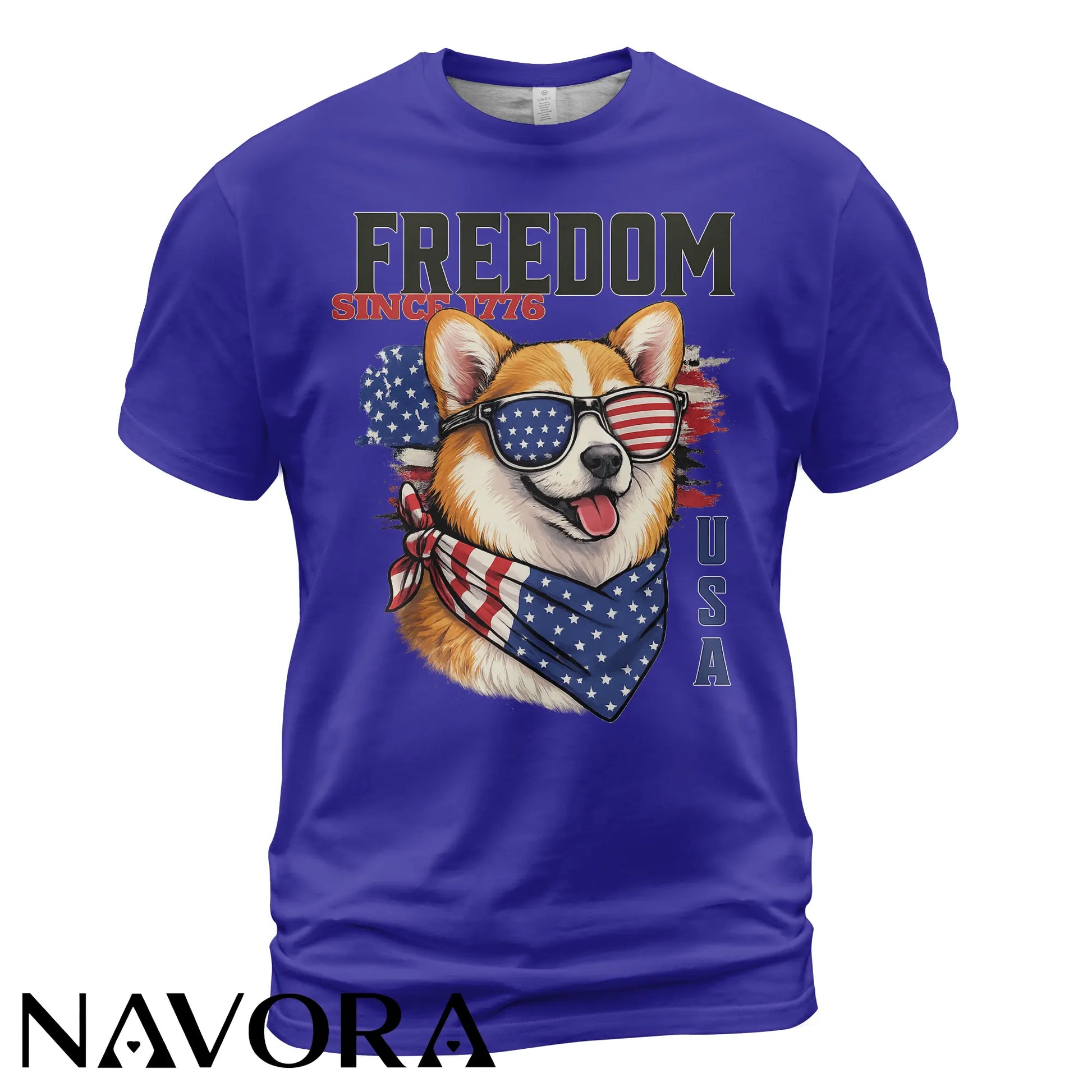 Corgi T-Shirt Freedom Since 1776 – 4th of July Independence Day Shirt