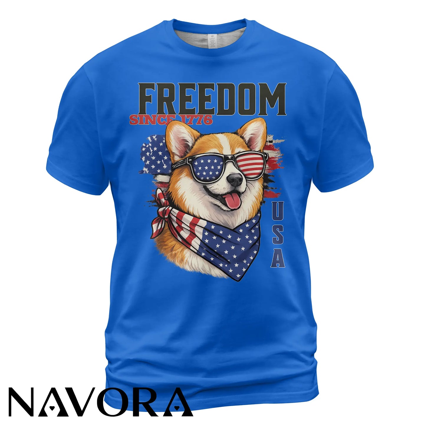Corgi T-Shirt Freedom Since 1776 – 4th of July Independence Day Shirt
