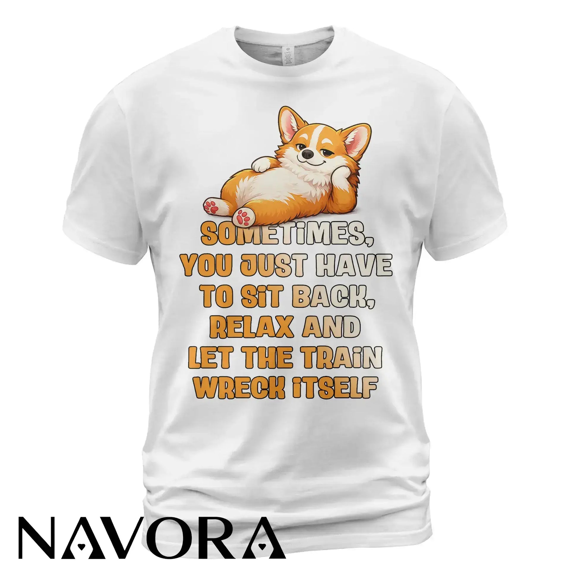 Corgi T-Shirt Funny Relax