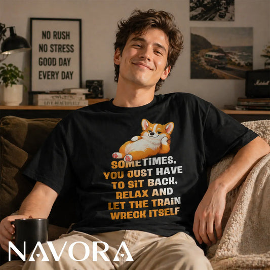 Corgi T-Shirt Funny Relax