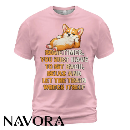 Corgi T-Shirt Funny Relax