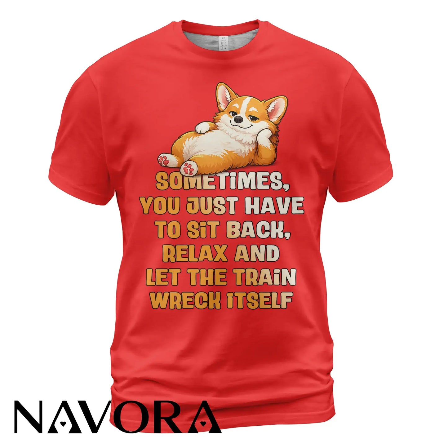 Corgi T-Shirt Funny Relax