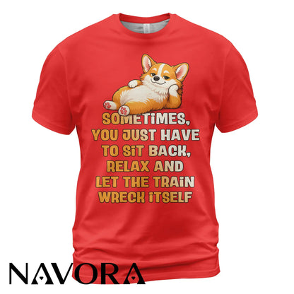 Corgi T-Shirt Funny Relax