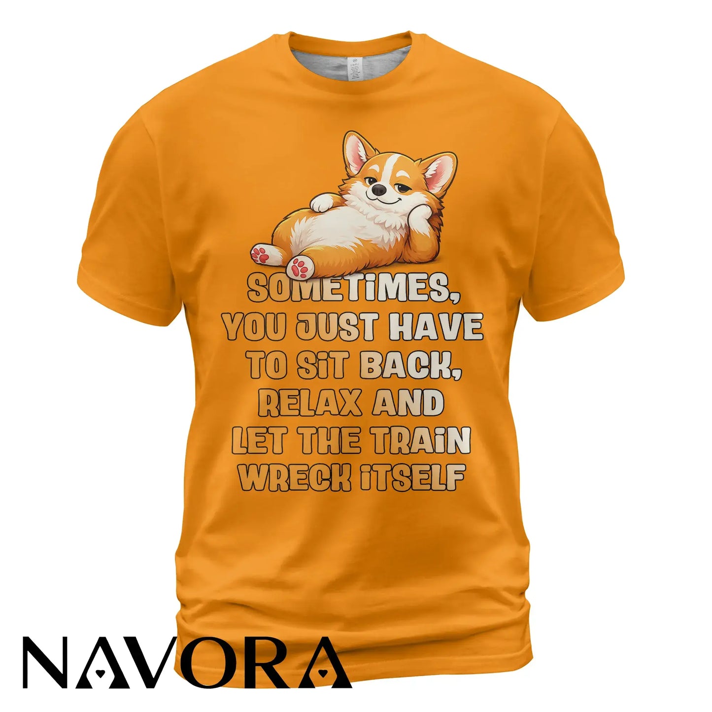Corgi T-Shirt Funny Relax