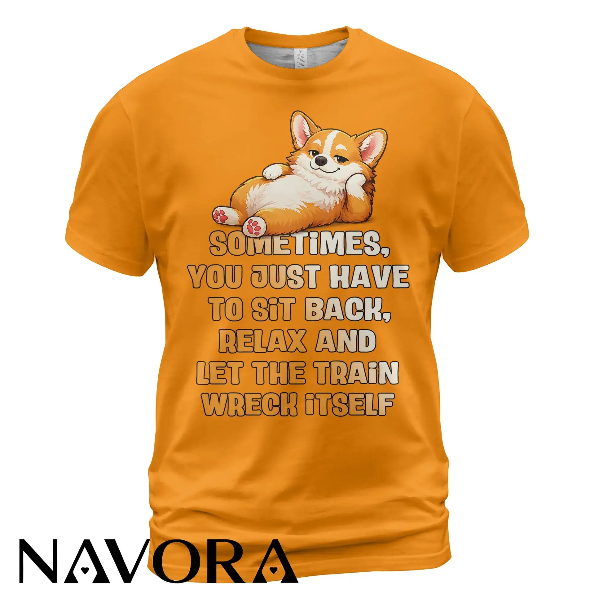 Corgi T-Shirt Funny Relax