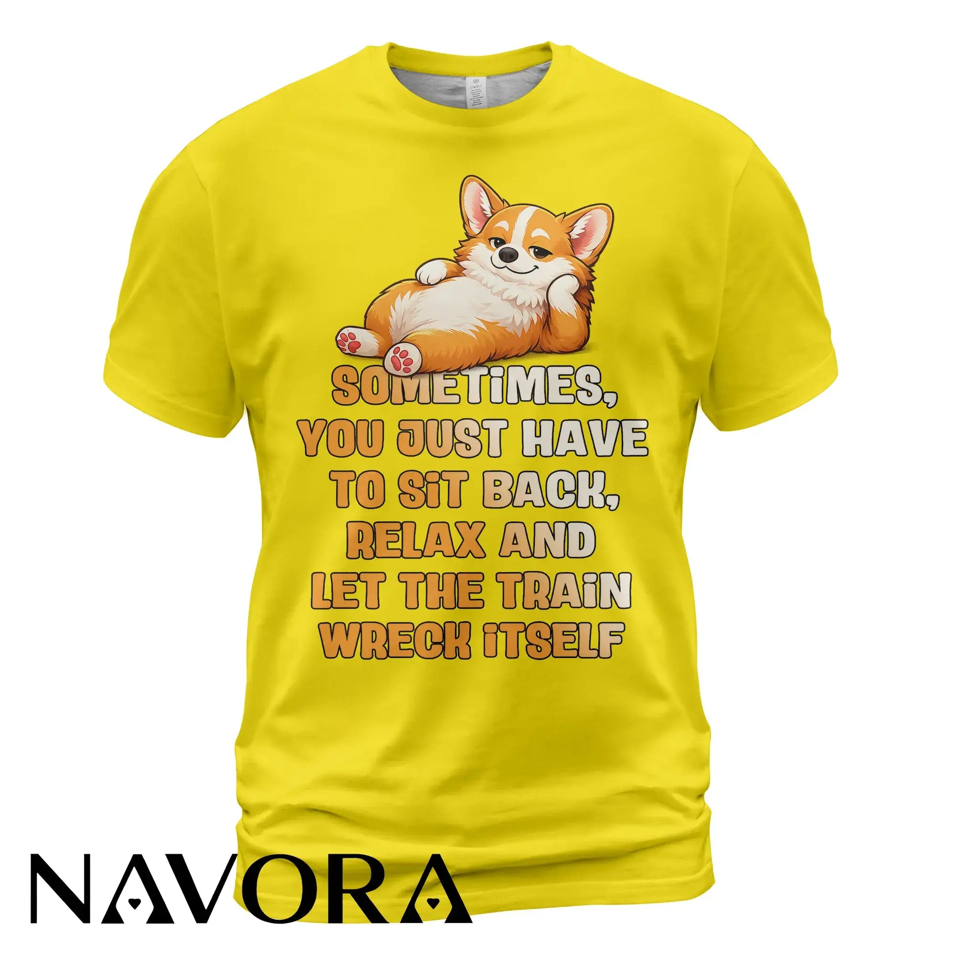 Corgi T-Shirt Funny Relax