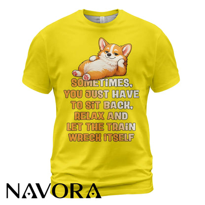 Corgi T-Shirt Funny Relax