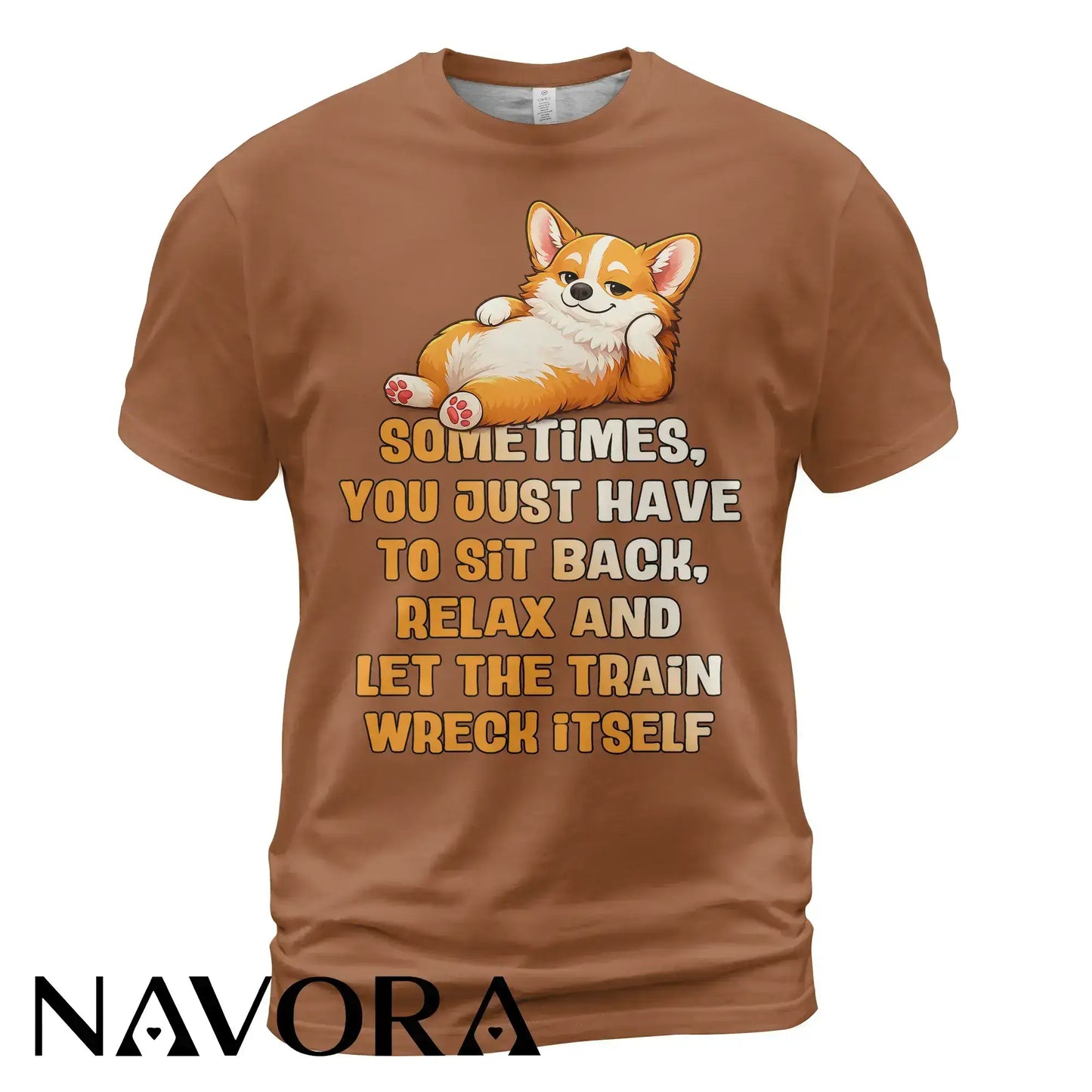 Corgi T-Shirt Funny Relax