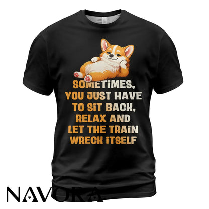 Corgi T-Shirt Funny Relax