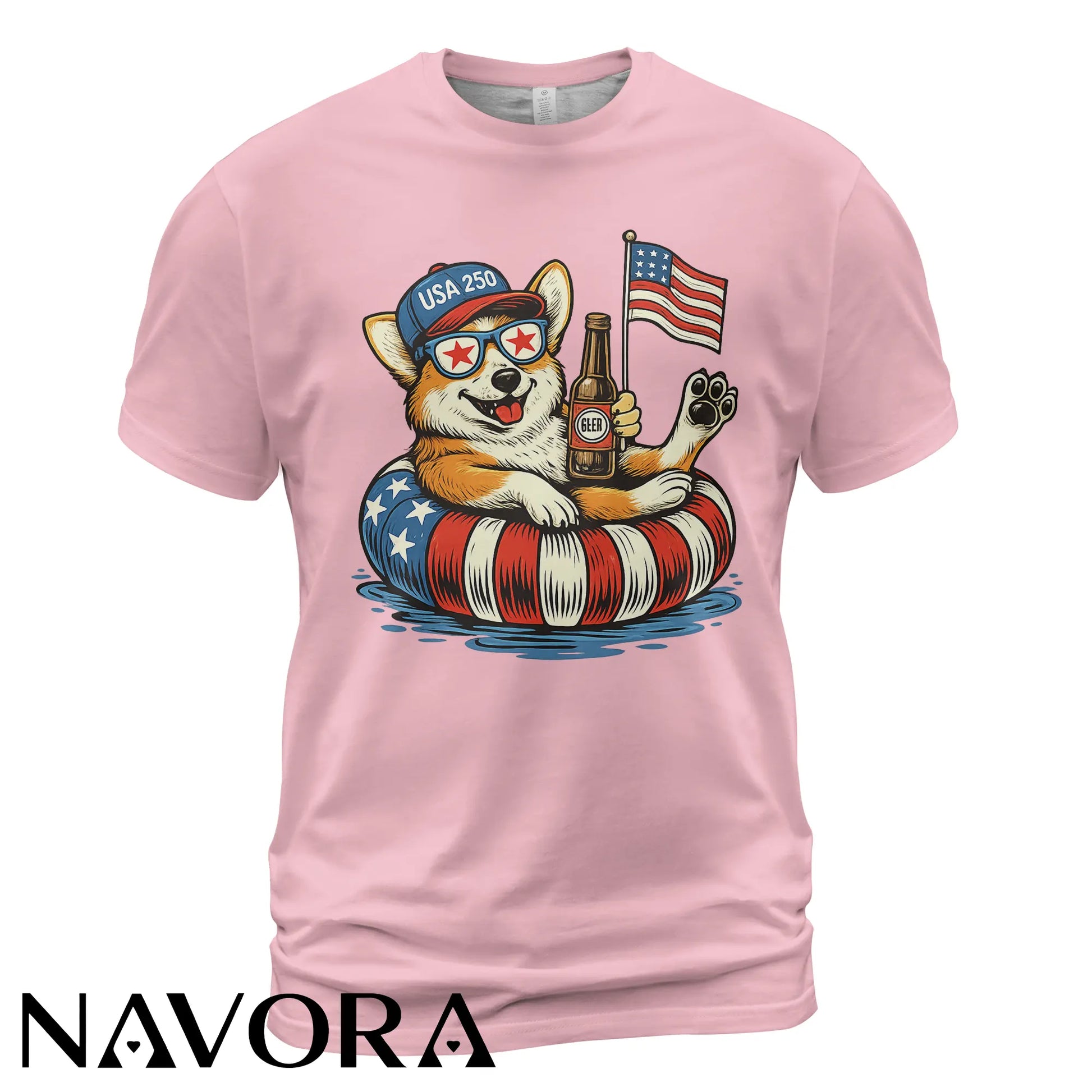 Corgi T-Shirt USA 250 – Funny 4th of July Independence Day Shirt