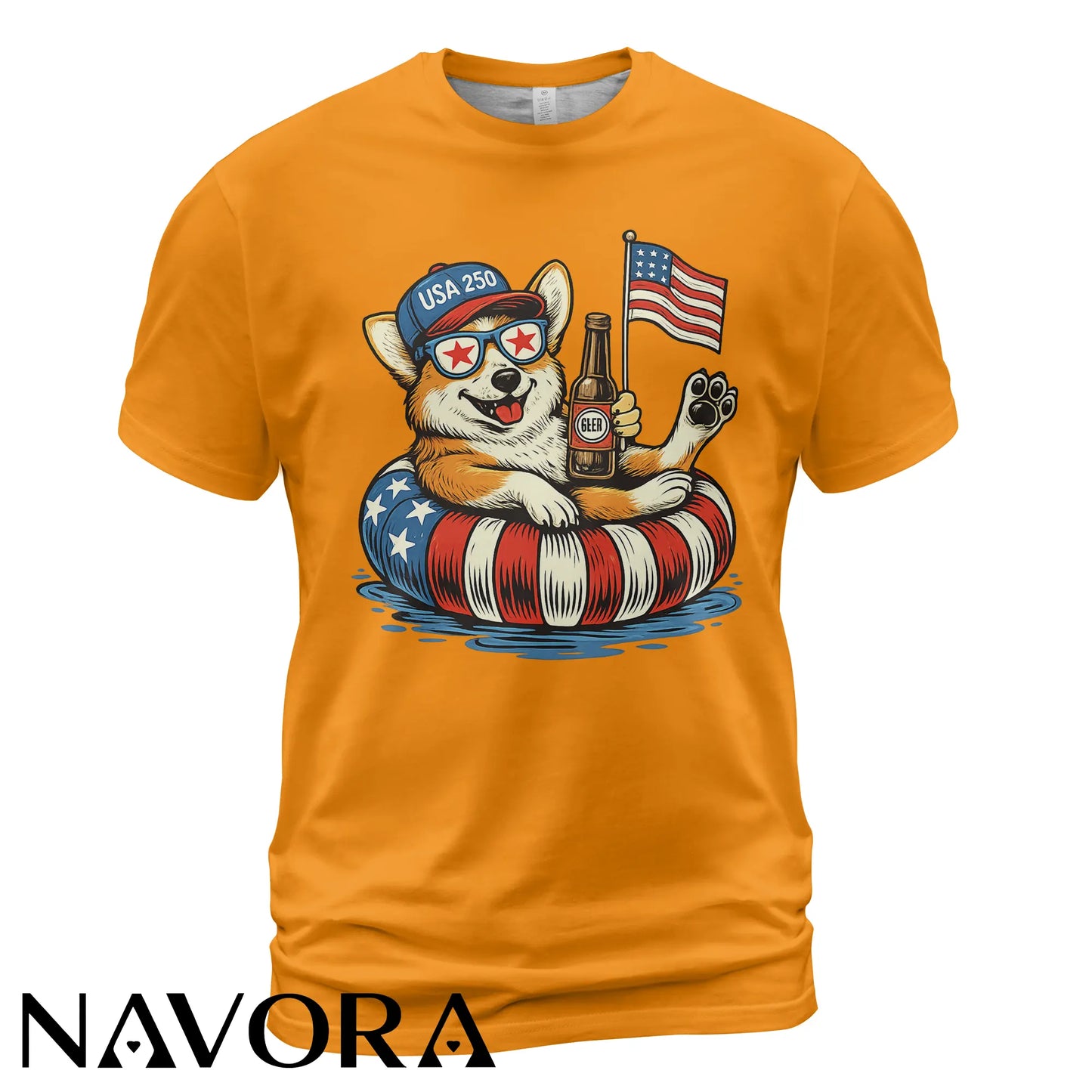 Corgi T-Shirt USA 250 – Funny 4th of July Independence Day Shirt