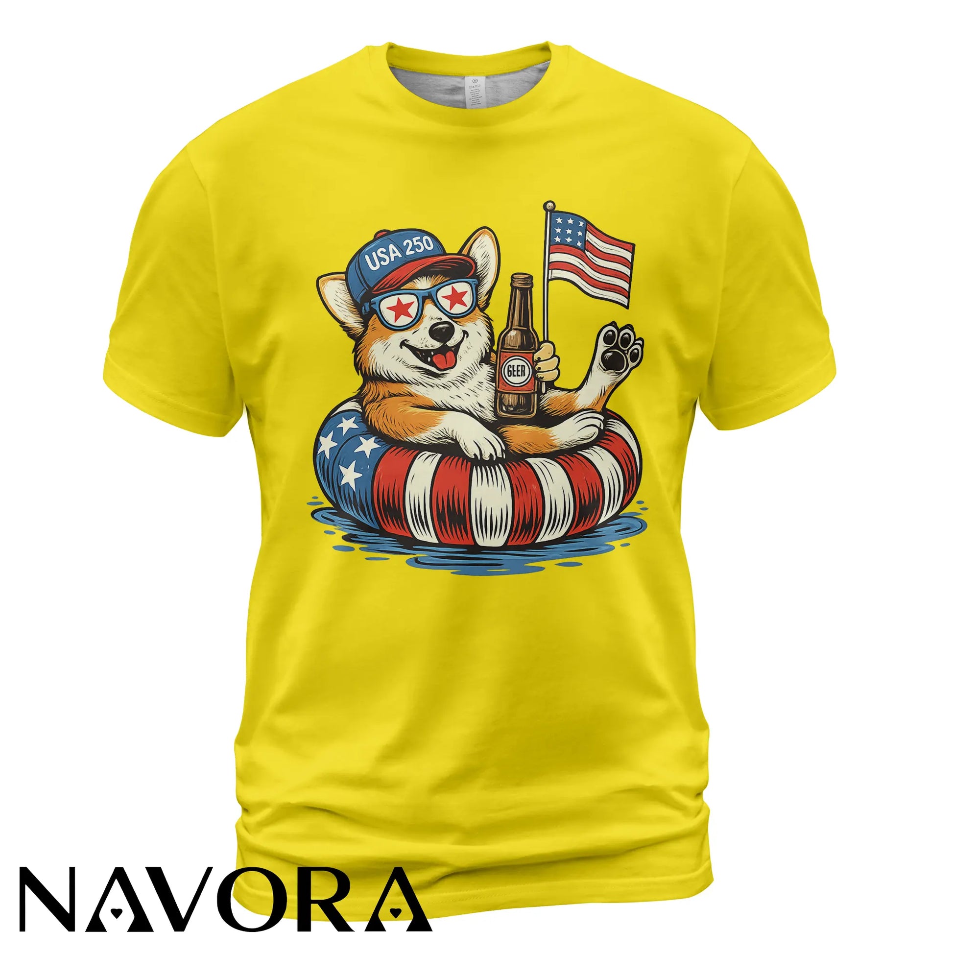 Corgi T-Shirt USA 250 – Funny 4th of July Independence Day Shirt