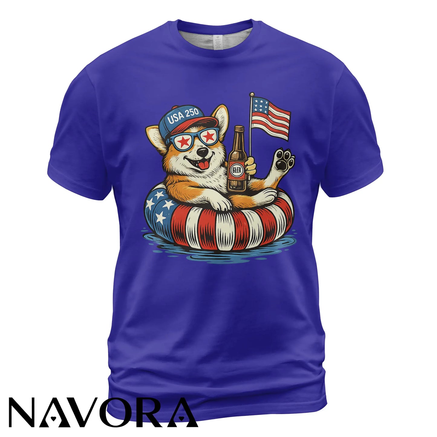Corgi T-Shirt USA 250 – Funny 4th of July Independence Day Shirt