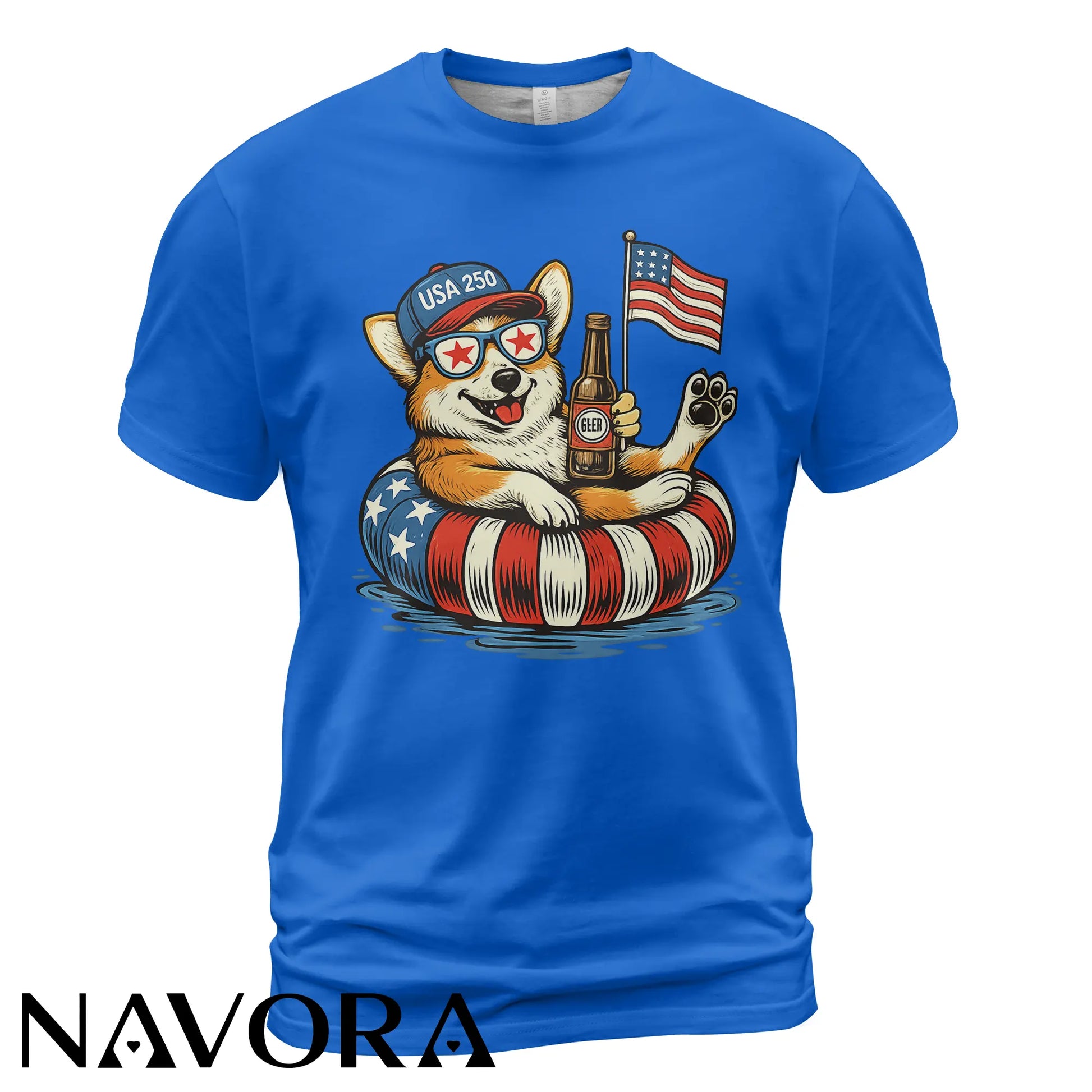 Corgi T-Shirt USA 250 – Funny 4th of July Independence Day Shirt