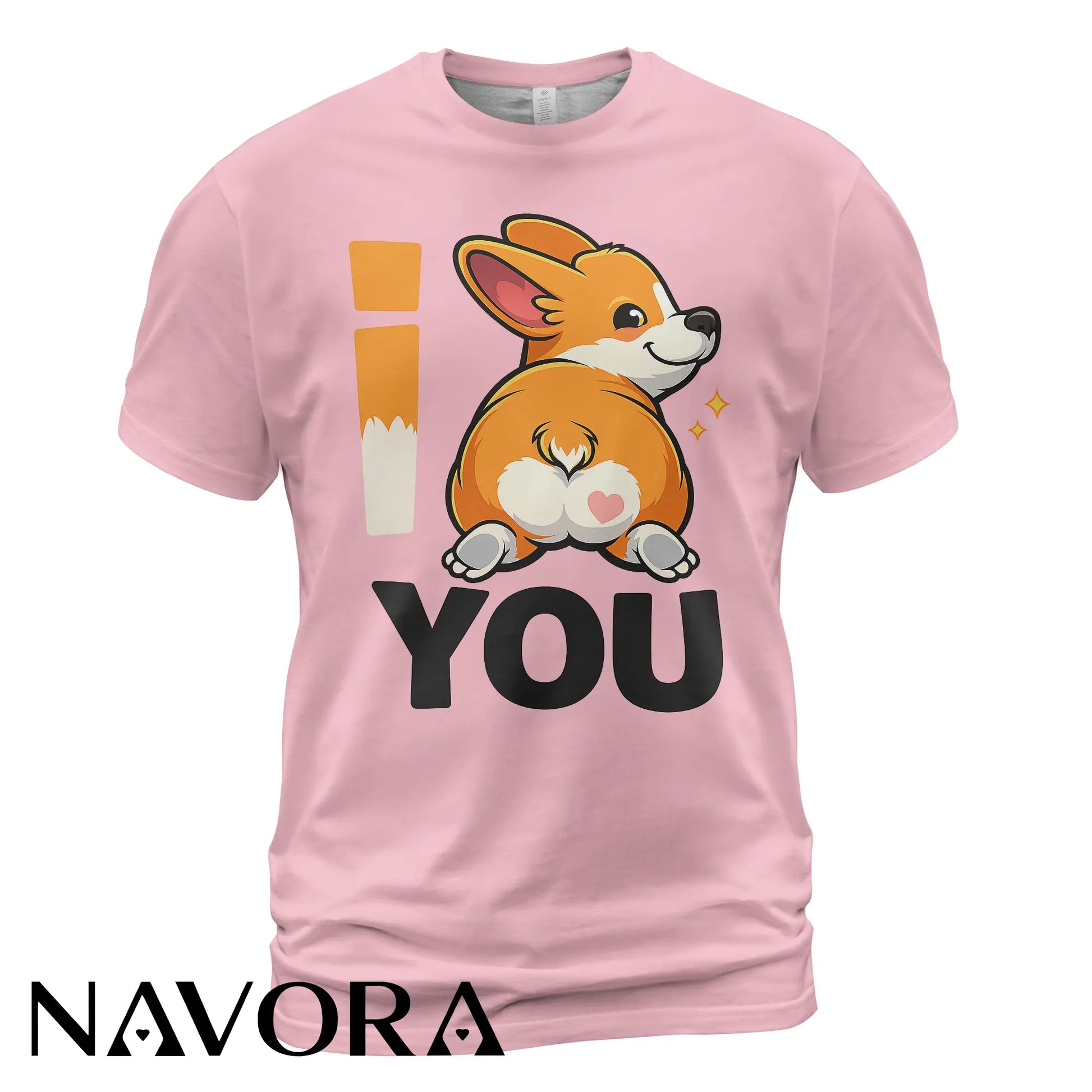 Corgi T-Shirt – Cute “I Love You” Corgi Butt Shirt