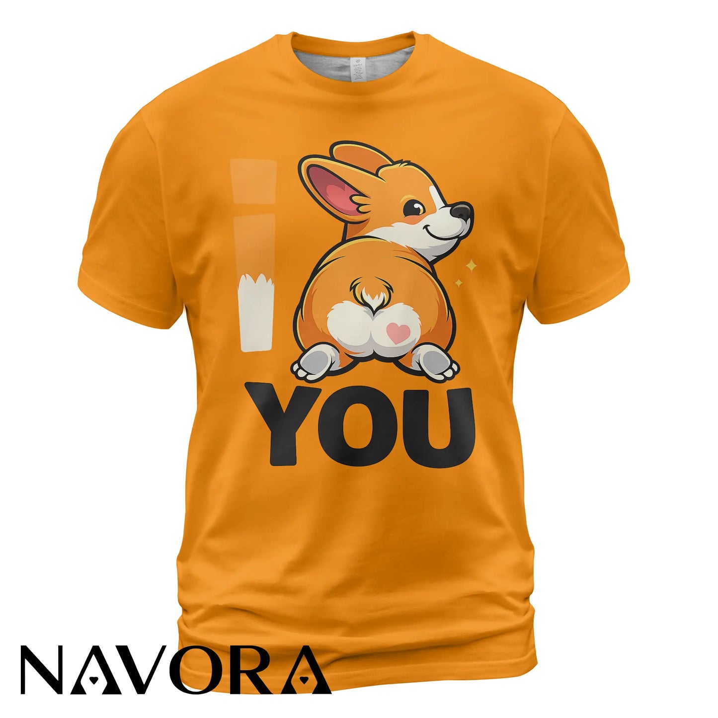 Corgi T-Shirt – Cute “I Love You” Corgi Butt Shirt