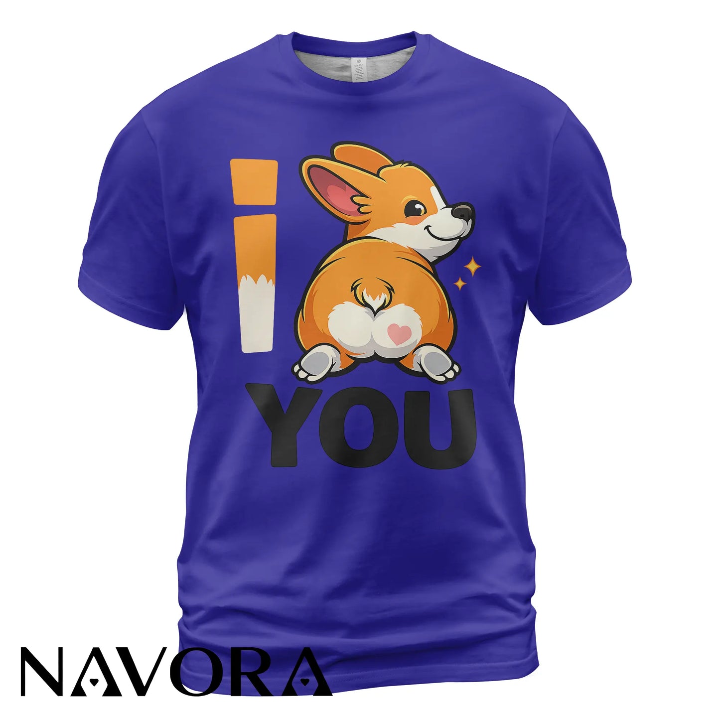 Corgi T-Shirt – Cute “I Love You” Corgi Butt Shirt
