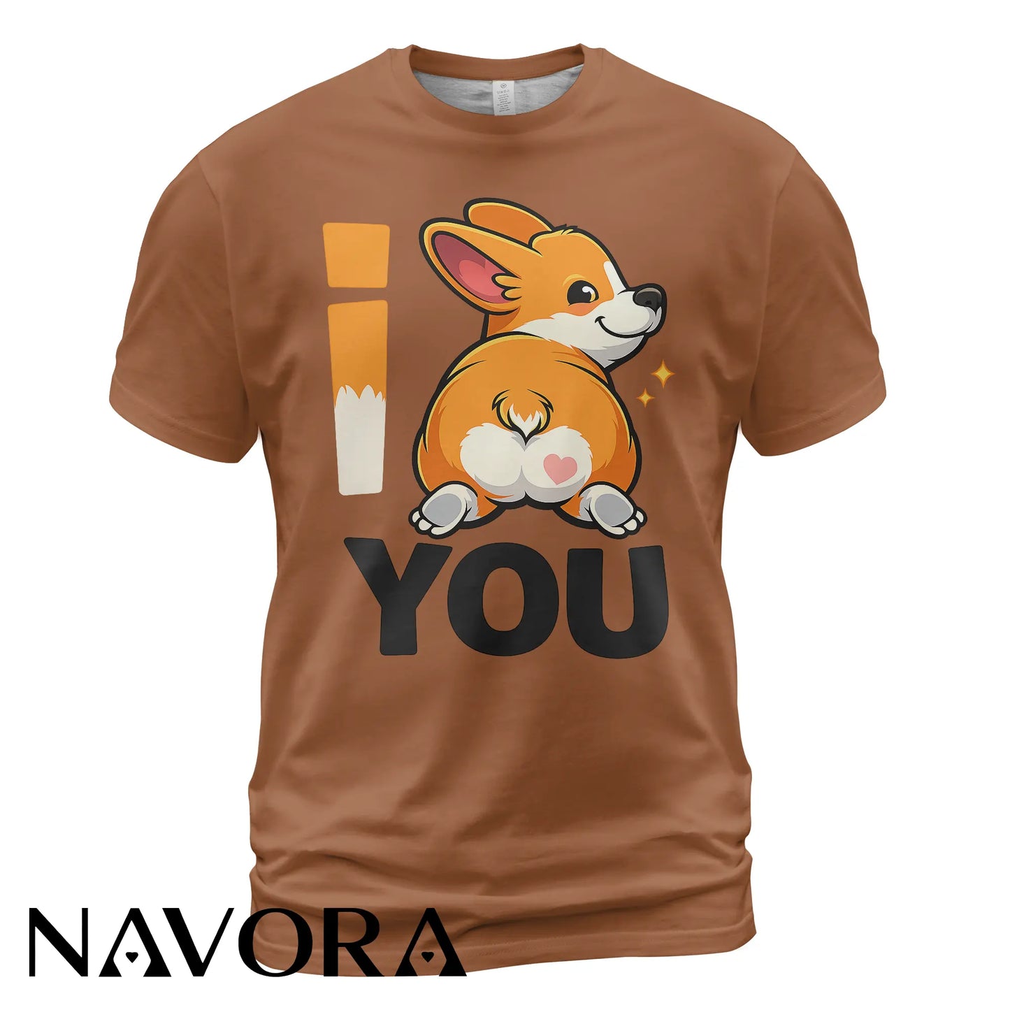 Corgi T-Shirt – Cute “I Love You” Corgi Butt Shirt