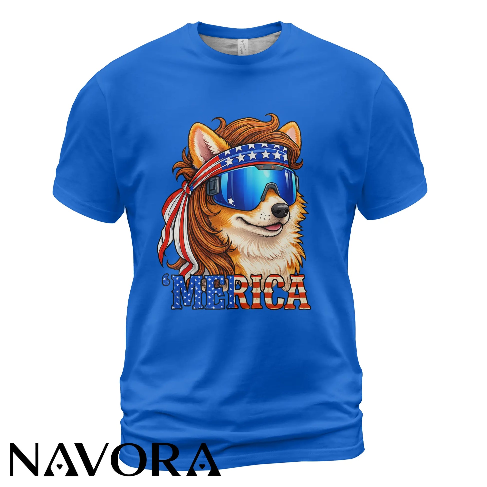 Corgi T-Shirt – Merica Patriotic 4th of July Independence Day Shirt
