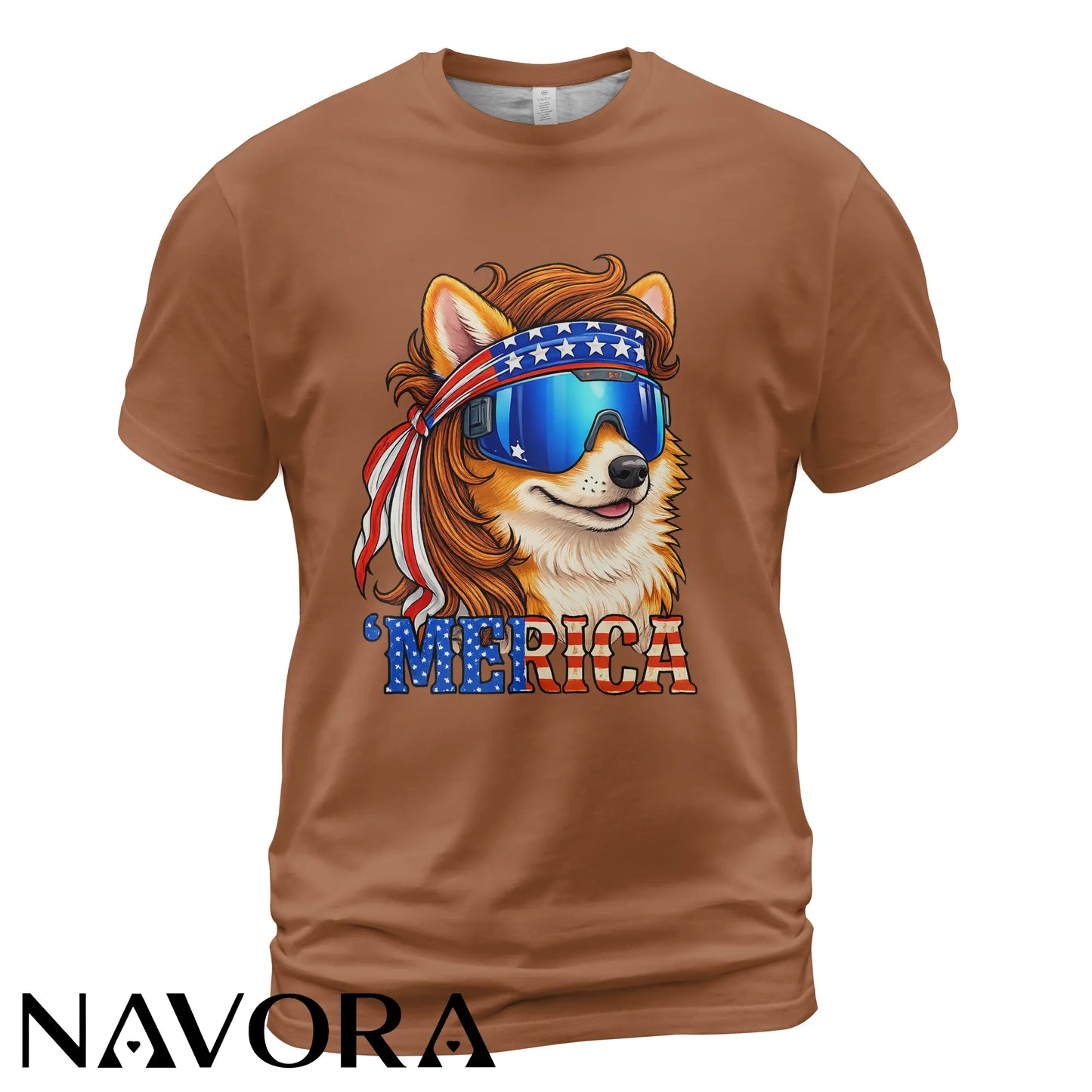 Corgi T-Shirt – Merica Patriotic 4th of July Independence Day Shirt
