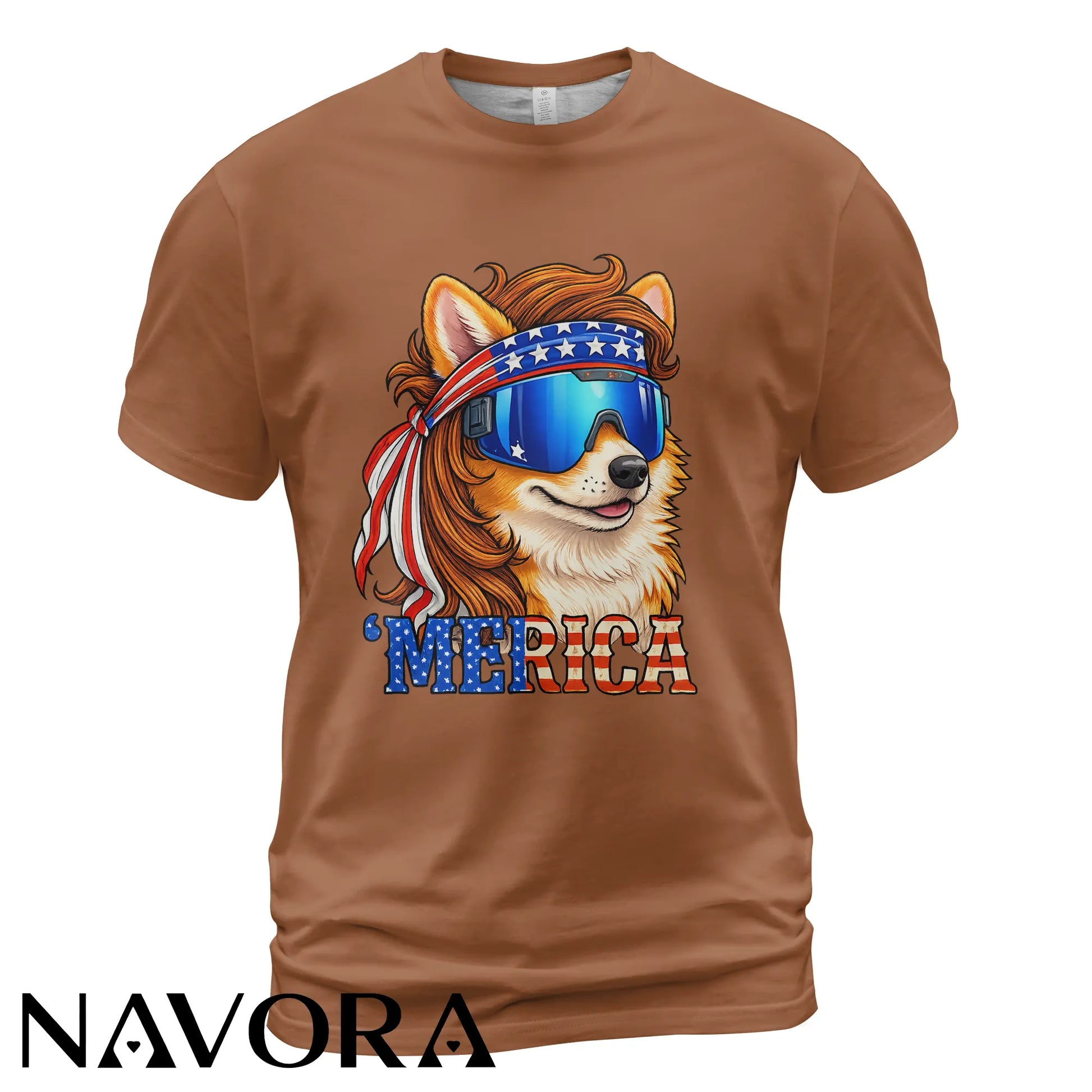 Corgi T-Shirt – Merica Patriotic 4th of July Independence Day Shirt