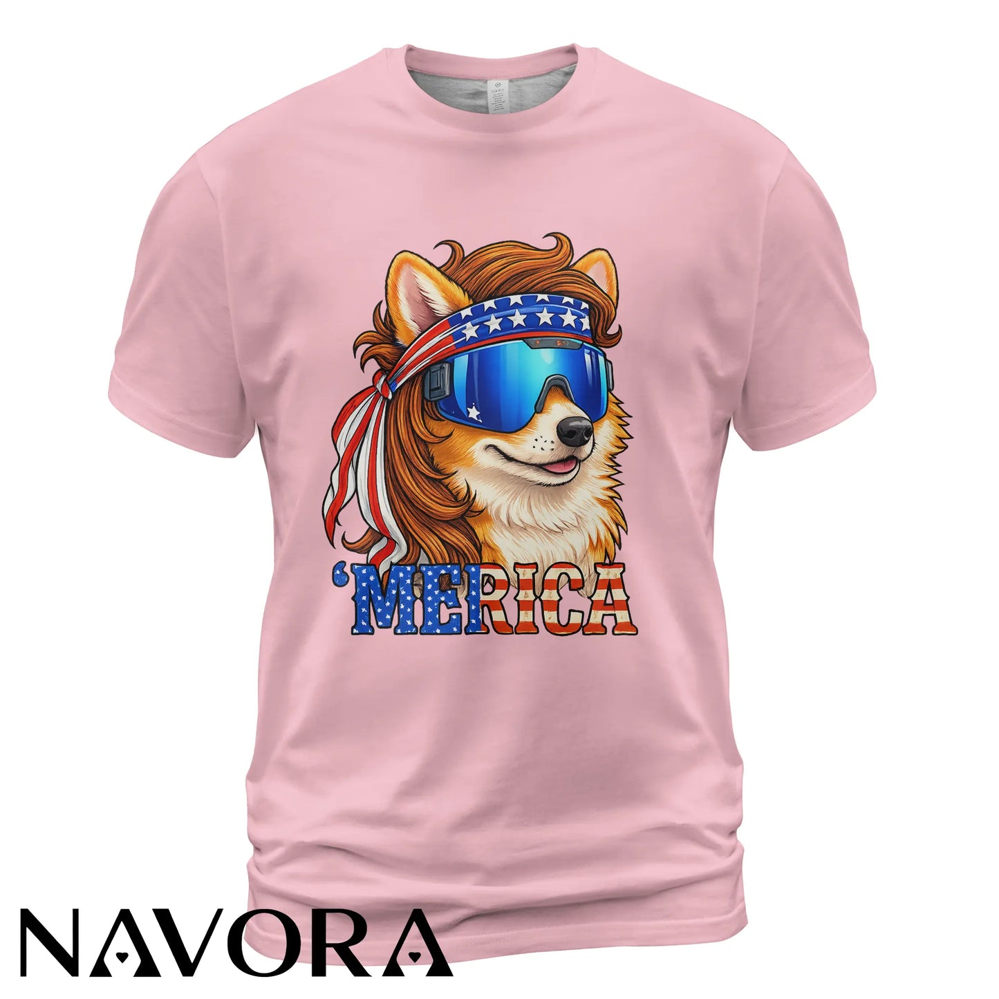 Corgi T-Shirt – Merica Patriotic 4th of July Independence Day Shirt