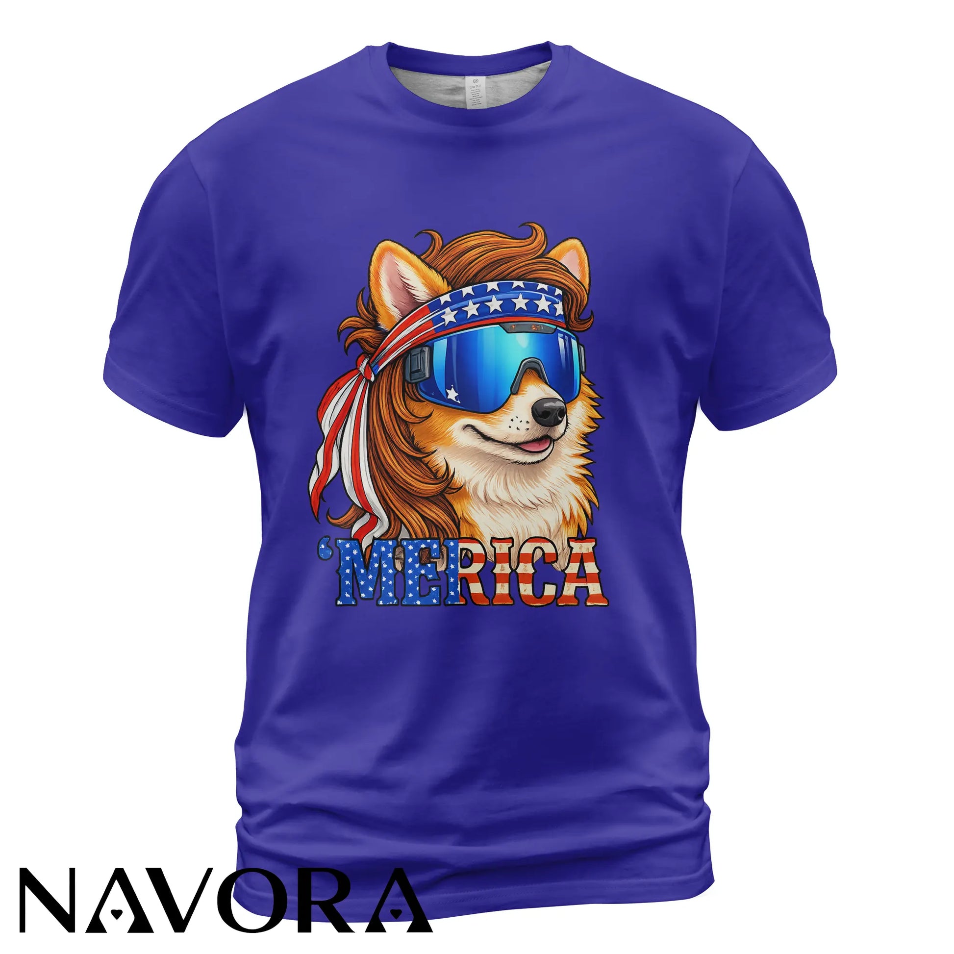 Corgi T-Shirt – Merica Patriotic 4th of July Independence Day Shirt