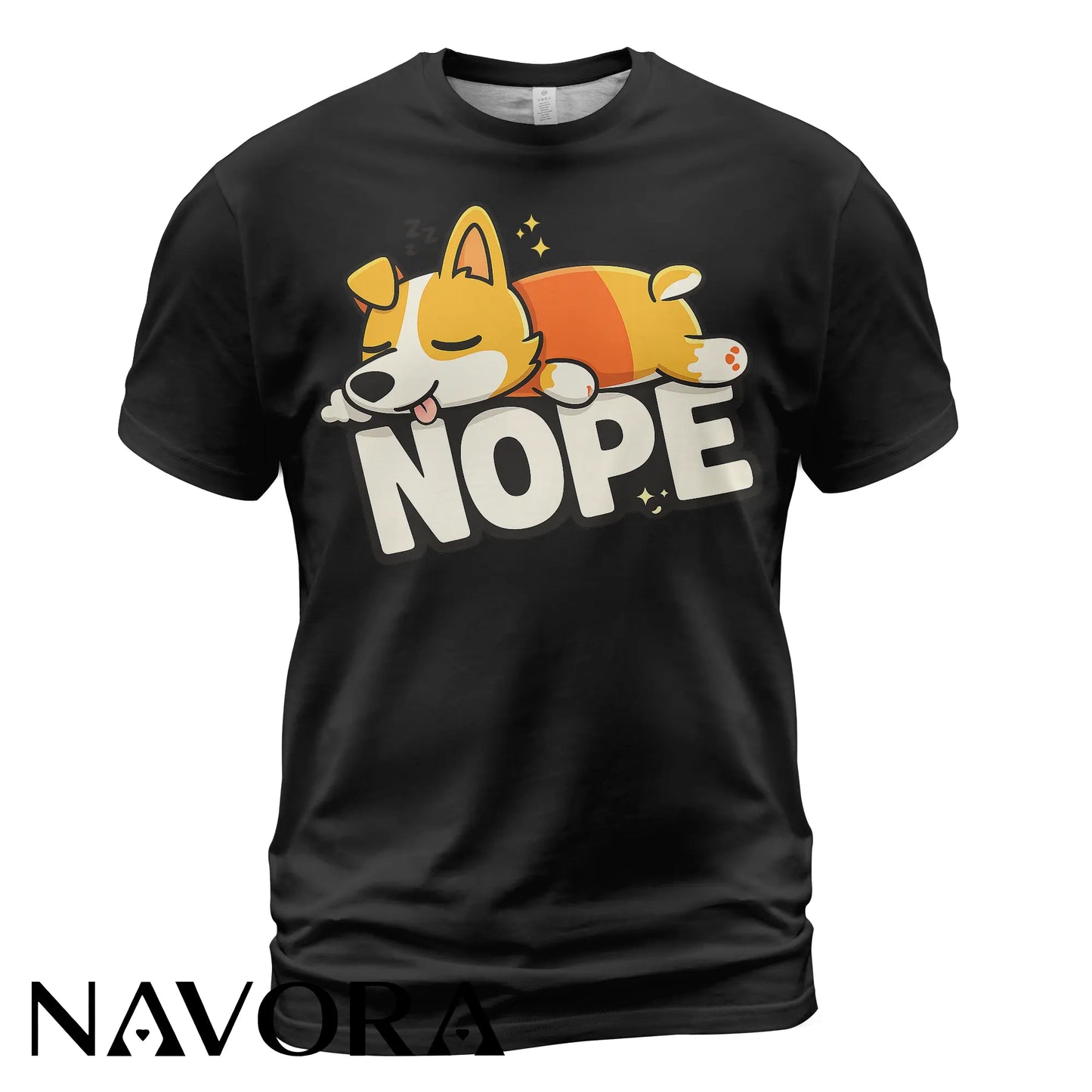 Corgi T-Shirt “NOPE” – Funny & Cute Dog Lover Tee
