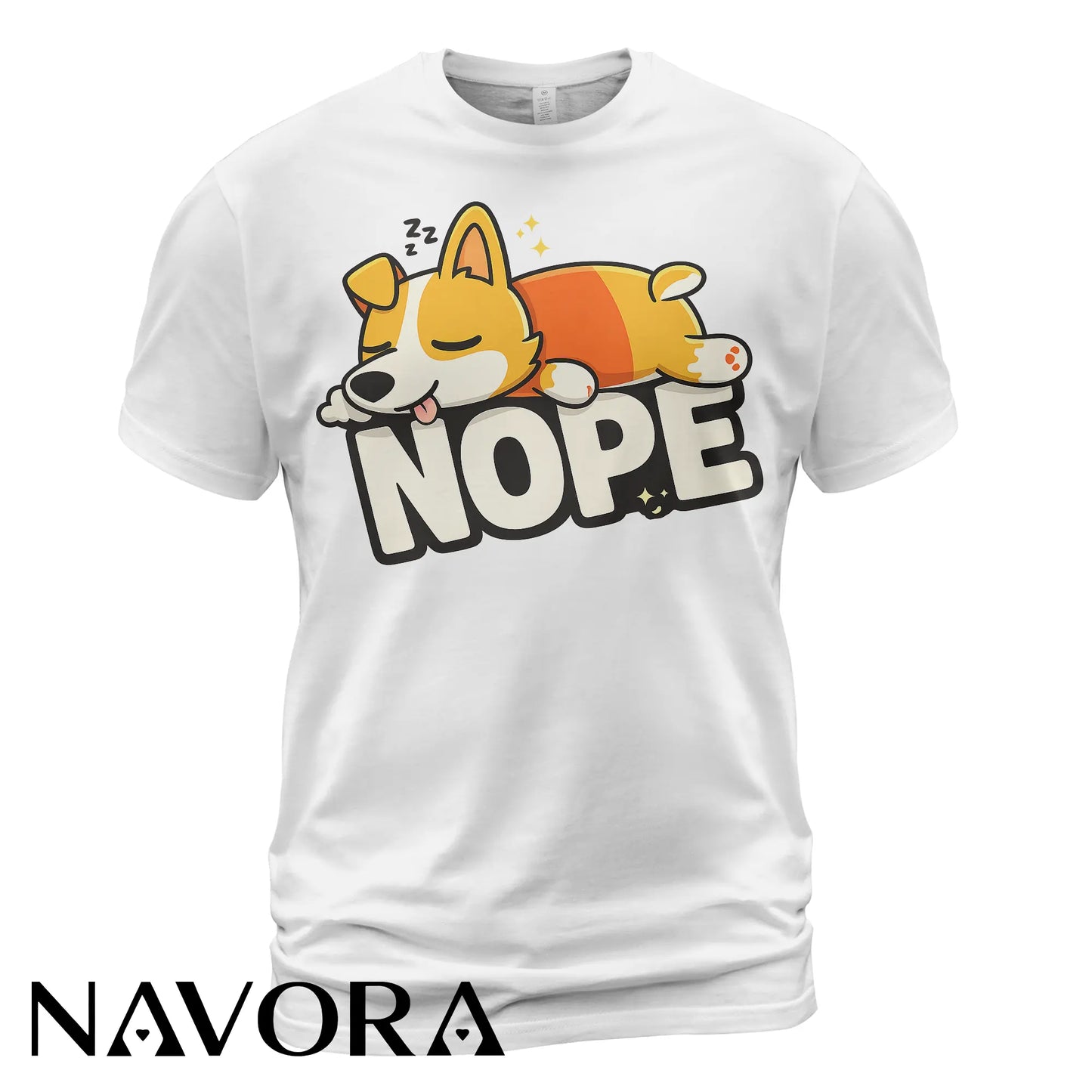 Corgi T-Shirt “NOPE” – Funny & Cute Dog Lover Tee