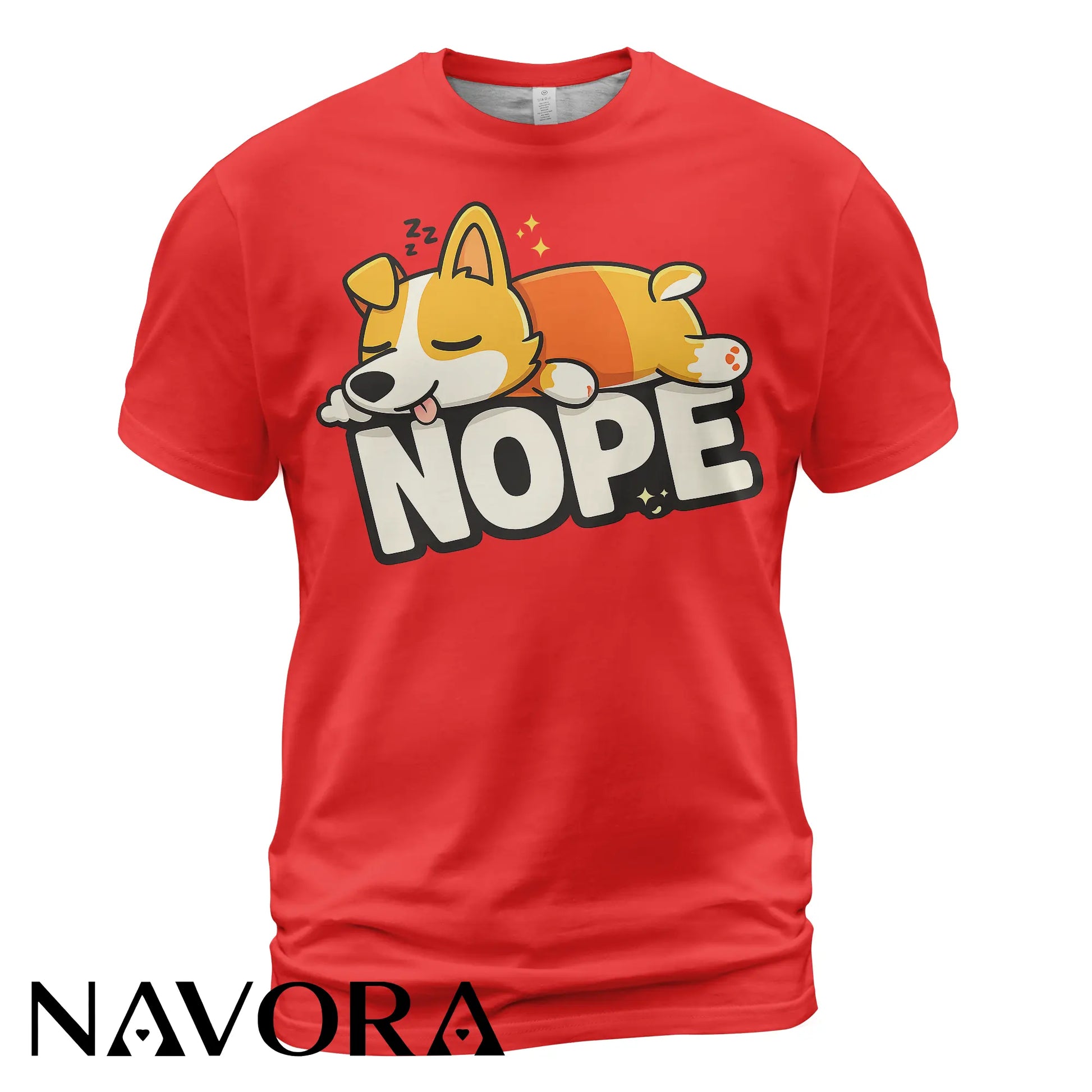 Corgi T-Shirt “NOPE” – Funny & Cute Dog Lover Tee