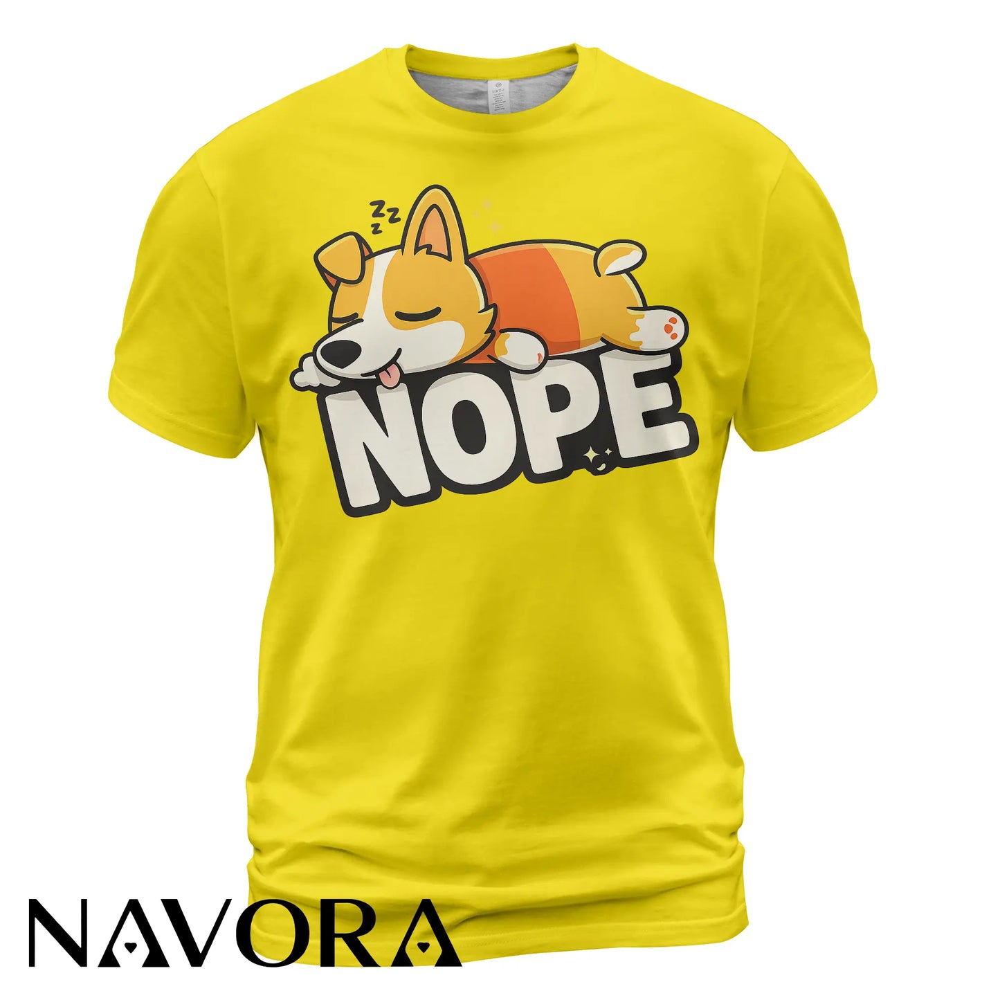 Corgi T-Shirt “NOPE” – Funny & Cute Dog Lover Tee
