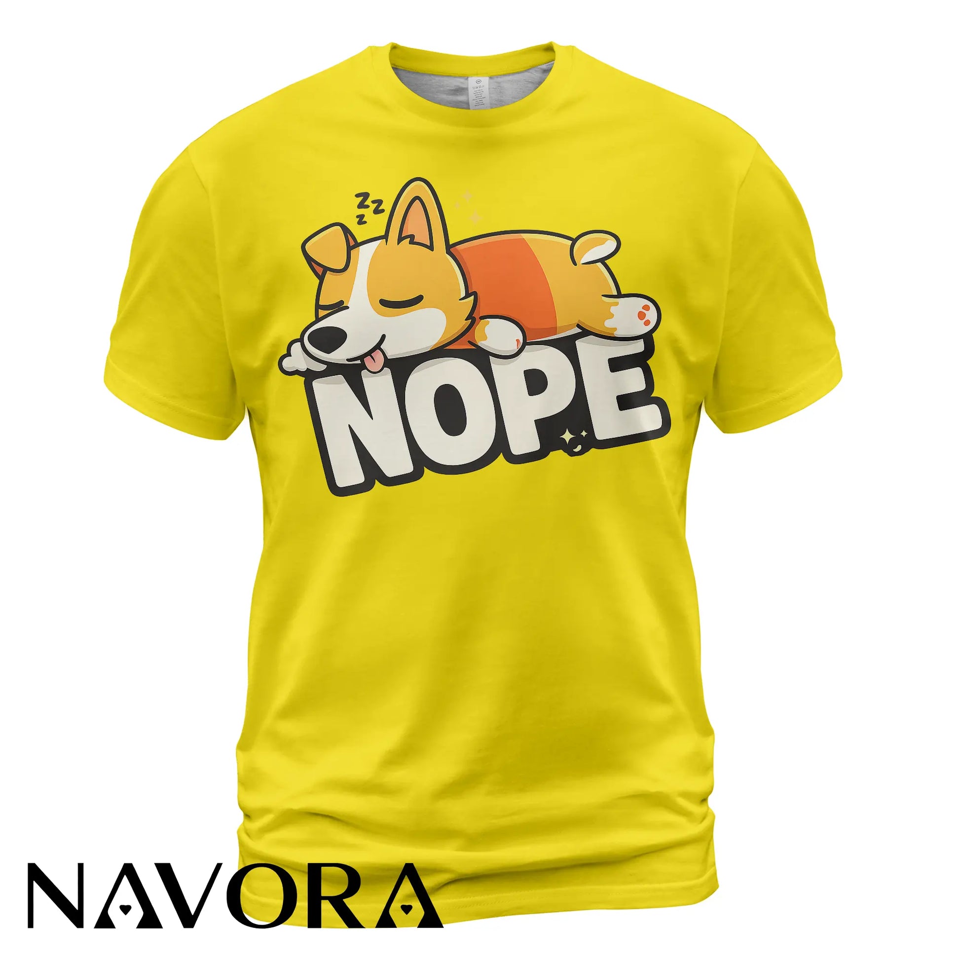 Corgi T-Shirt “NOPE” – Funny & Cute Dog Lover Tee