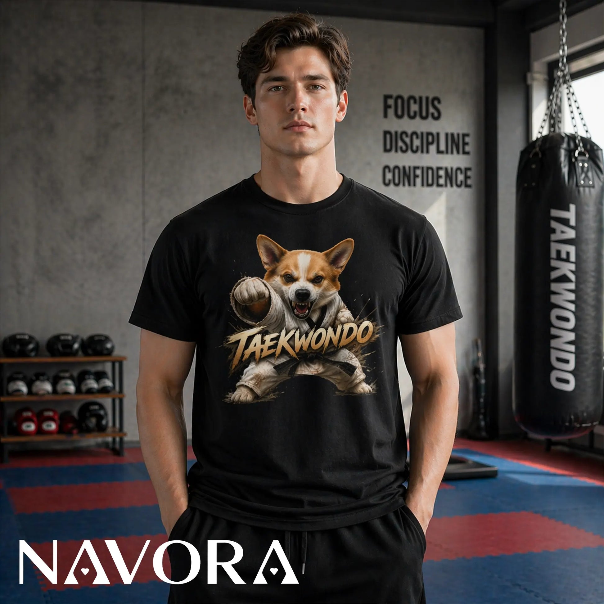 Corgi Taekwondo T-Shirt – Power & Playful Style