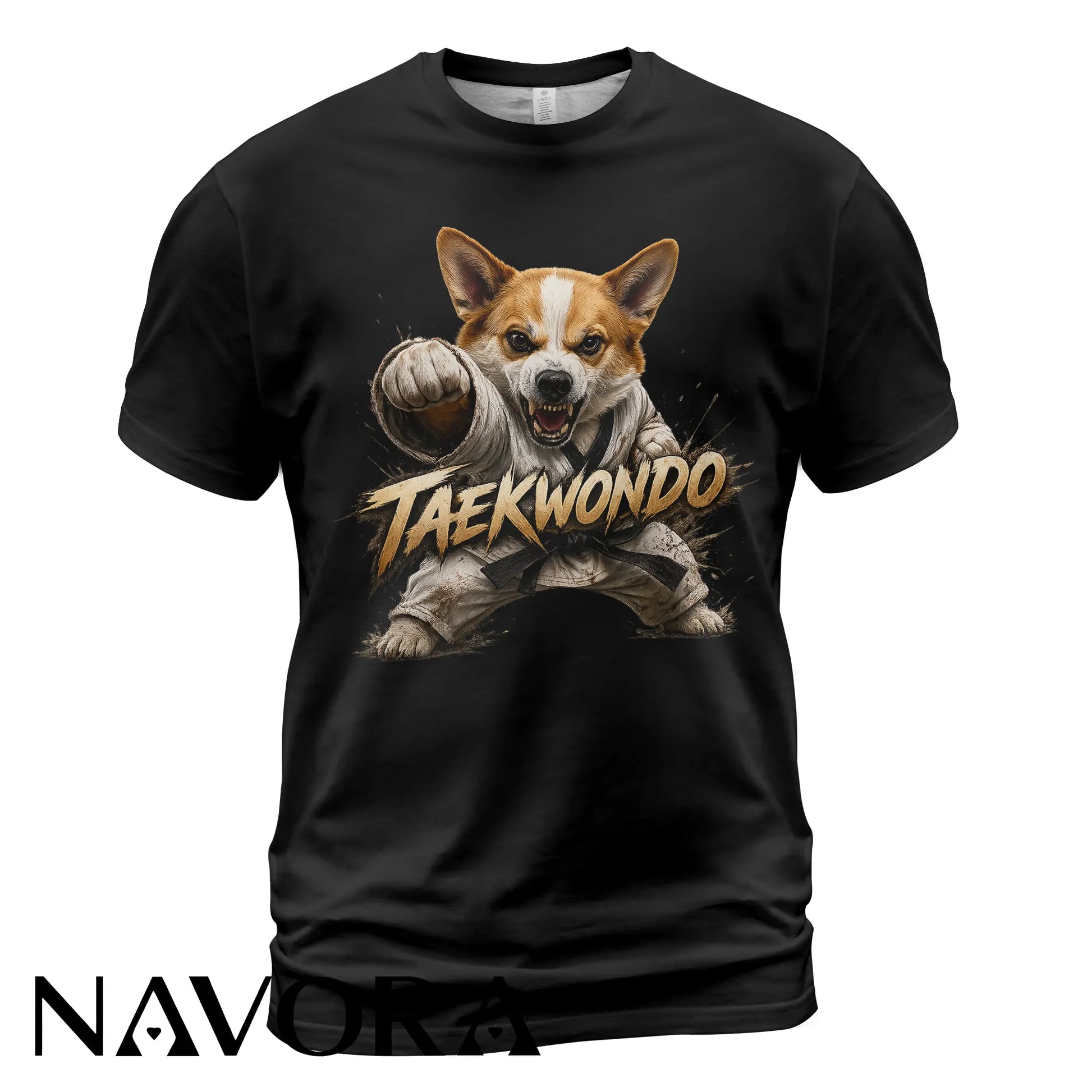 Corgi Taekwondo T-Shirt – Power & Playful Style