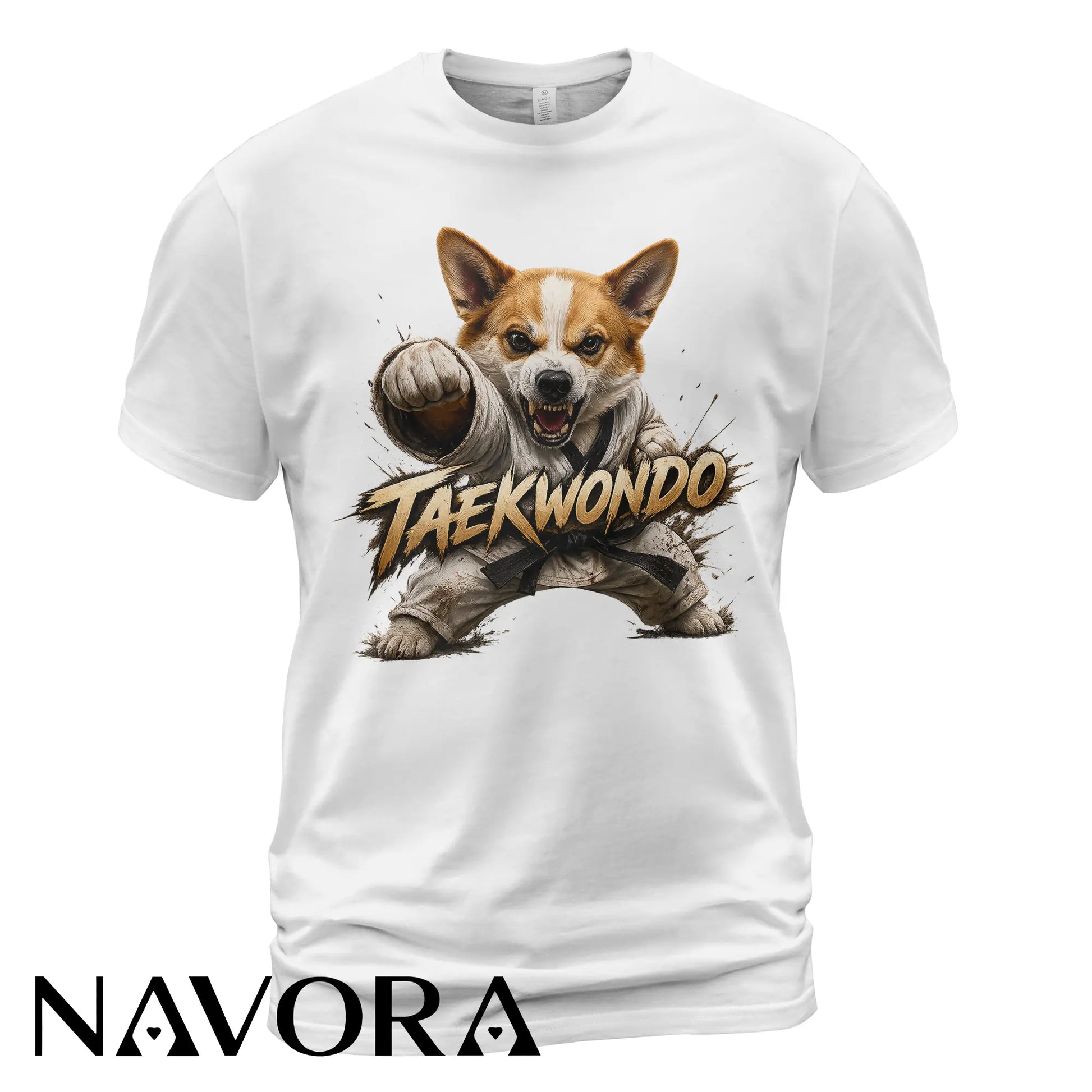 Corgi Taekwondo T-Shirt – Power & Playful Style