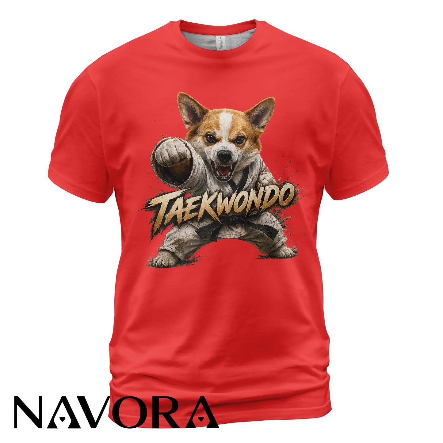 Corgi Taekwondo T-Shirt – Power & Playful Style