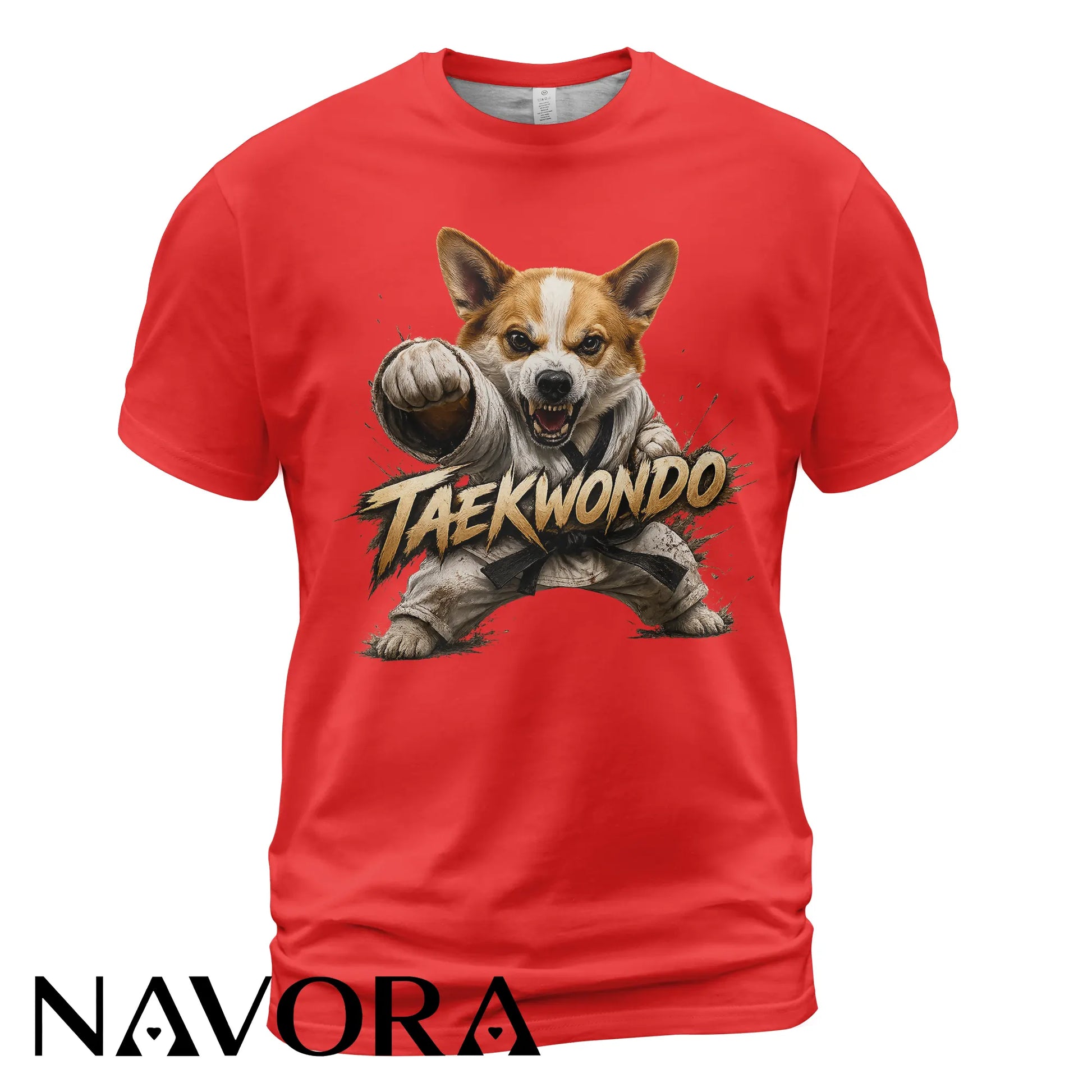 Corgi Taekwondo T-Shirt – Power & Playful Style