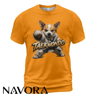 Corgi Taekwondo T-Shirt – Power & Playful Style