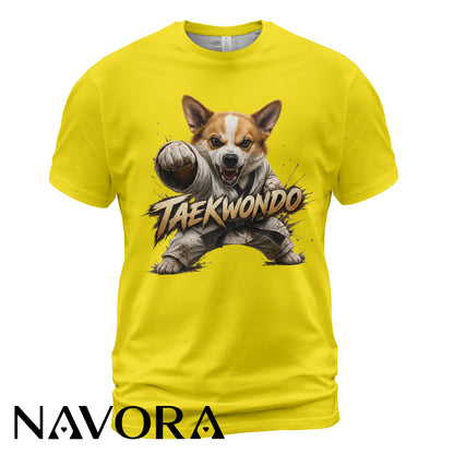 Corgi Taekwondo T-Shirt – Power & Playful Style