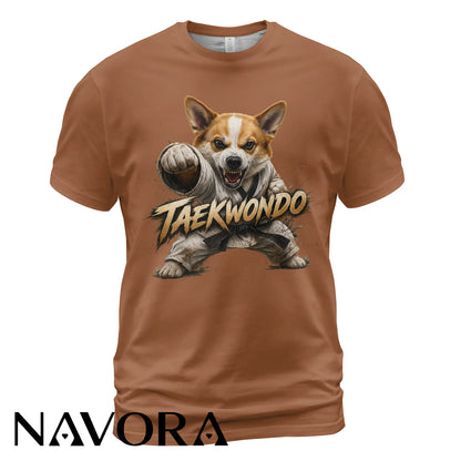 Corgi Taekwondo T-Shirt – Power & Playful Style